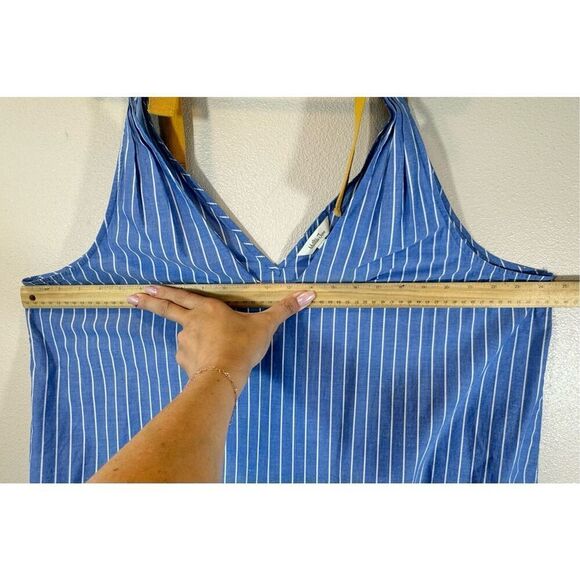 NWOT Matilda Jane Lovely Day Striped & Bowed Nautical Flowy Lightweight Dress XL - Picture 9 of 10